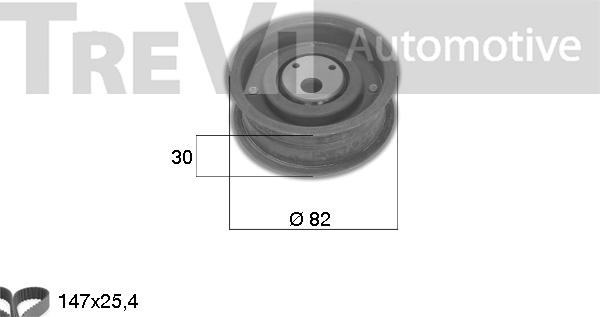 Trevi Automotive KD1036 - Timing Belt Set autospares.lv