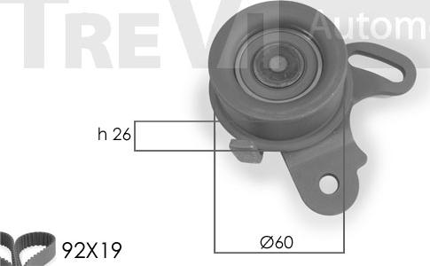 Trevi Automotive KD1032 - Timing Belt Set autospares.lv