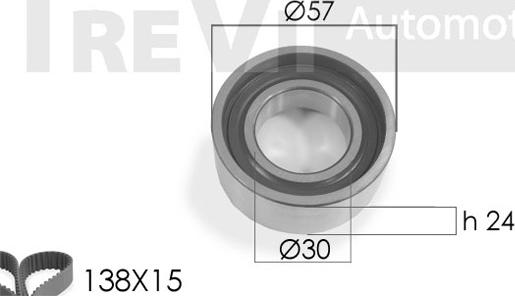 Trevi Automotive KD1026 - Timing Belt Set autospares.lv