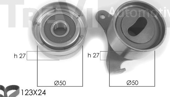 Trevi Automotive KD1023 - Timing Belt Set autospares.lv