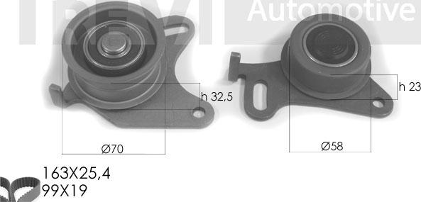 Trevi Automotive KD1191 - Timing Belt Set autospares.lv