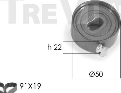 Trevi Automotive KD1148 - Timing Belt Set autospares.lv