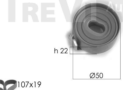 Trevi Automotive KD1143 - Timing Belt Set autospares.lv