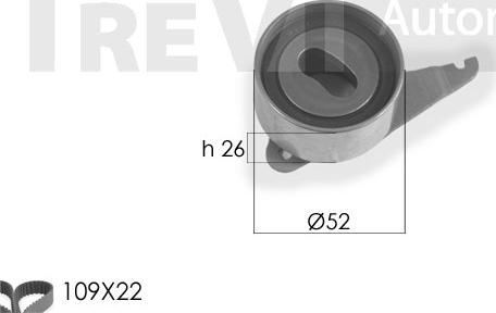 Trevi Automotive KD1152 - Timing Belt Set autospares.lv