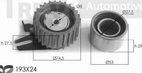 Trevi Automotive KD1106 - Timing Belt Set autospares.lv