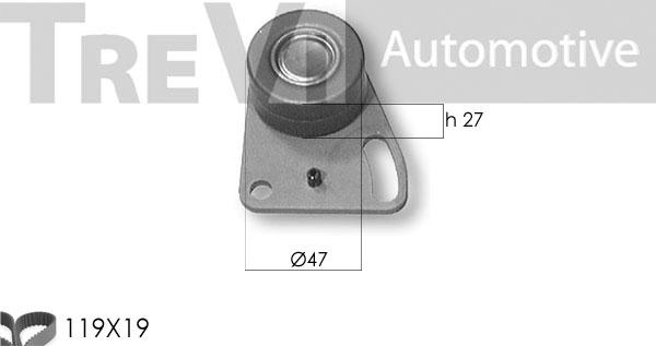 Trevi Automotive KD1118 - Timing Belt Set autospares.lv