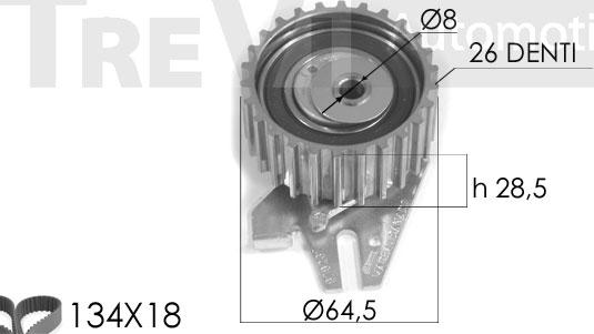 Trevi Automotive KD1127 - Timing Belt Set autospares.lv