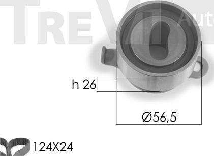 Trevi Automotive KD1178 - Timing Belt Set autospares.lv