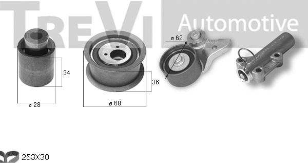 Trevi Automotive KD1396 - Timing Belt Set autospares.lv