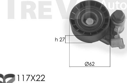 Trevi Automotive KD1318 - Timing Belt Set autospares.lv