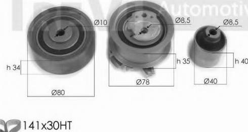 Trevi Automotive KD1313 - Timing Belt Set autospares.lv