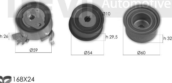 Trevi Automotive KD1384 - Timing Belt Set autospares.lv