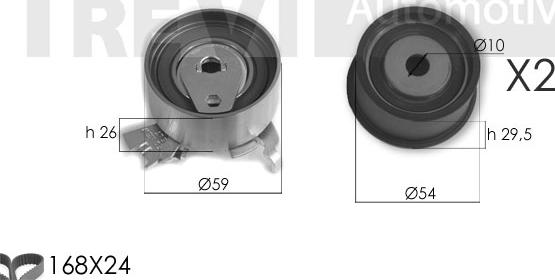 Trevi Automotive KD1385 - Timing Belt Set autospares.lv