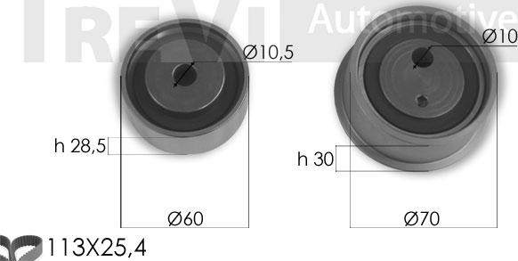 Trevi Automotive KD1373 - Timing Belt Set autospares.lv