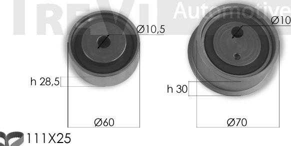 Trevi Automotive KD1372 - Timing Belt Set autospares.lv