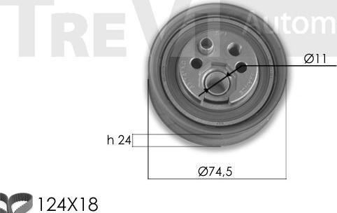 Trevi Automotive KD1291 - Timing Belt Set autospares.lv