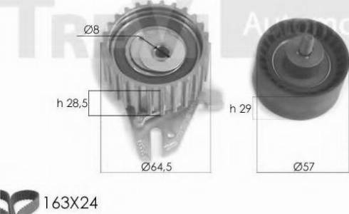 Trevi Automotive KD1254 - Timing Belt Set autospares.lv