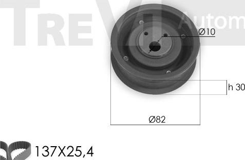 Trevi Automotive KD1265 - Timing Belt Set autospares.lv