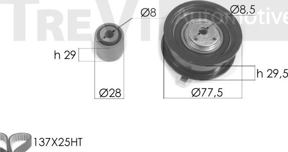 Trevi Automotive KD1206 - Timing Belt Set autospares.lv