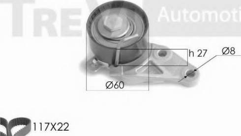 Trevi Automotive KD1203 - Timing Belt Set autospares.lv