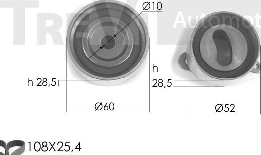 Trevi Automotive KD1215 - Timing Belt Set autospares.lv