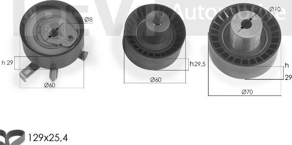 Trevi Automotive KD1281 - Timing Belt Set autospares.lv