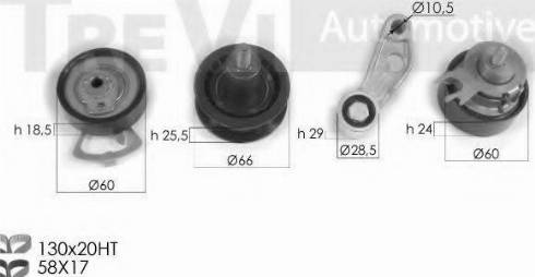 Trevi Automotive KD1288 - Timing Belt Set autospares.lv