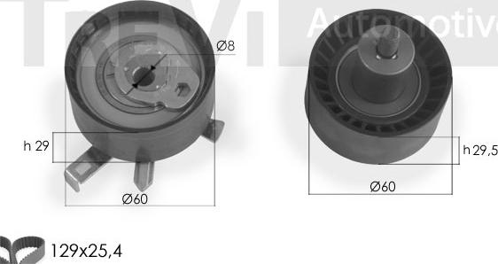 Trevi Automotive KD1282 - Timing Belt Set autospares.lv