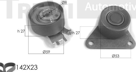 Trevi Automotive KD1234 - Timing Belt Set autospares.lv