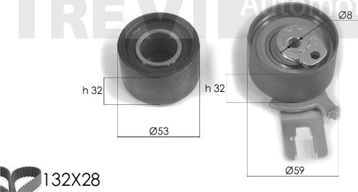 Trevi Automotive KD1236 - Timing Belt Set autospares.lv