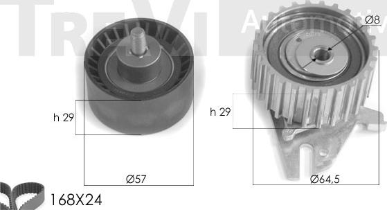 Trevi Automotive KD1232 - Timing Belt Set autospares.lv