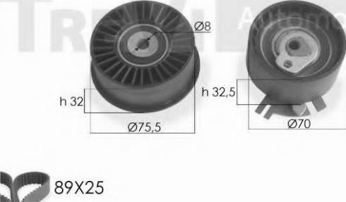 Trevi Automotive KD1222 - Timing Belt Set autospares.lv