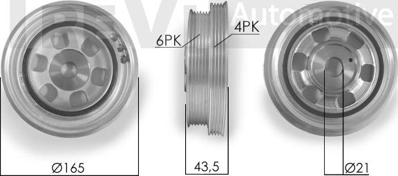 Trevi Automotive PC1068 - Belt Pulley, crankshaft autospares.lv