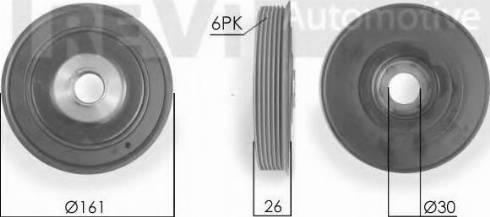 Trevi Automotive PC1017 - Belt Pulley, crankshaft autospares.lv