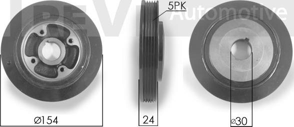 Trevi Automotive PC1116 - Belt Pulley, crankshaft autospares.lv