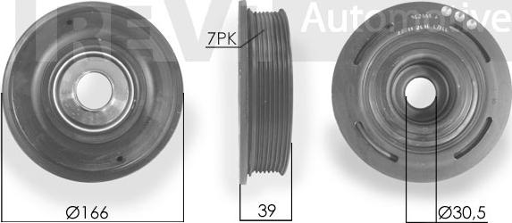 Trevi Automotive PC1131 - Belt Pulley, crankshaft autospares.lv