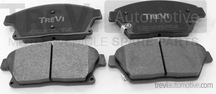 Trevi Automotive PF1442 - Brake Pad Set, disc brake autospares.lv