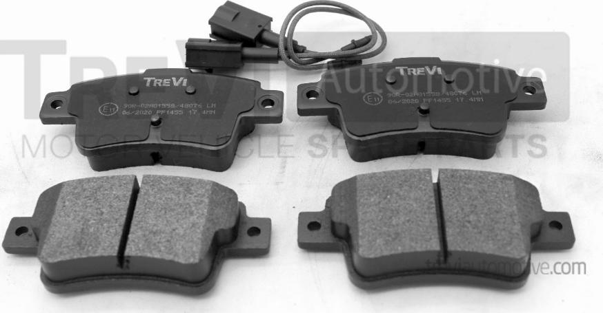 Trevi Automotive PF1455 - Brake Pad Set, disc brake autospares.lv