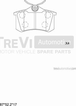 ATE LD2740 - Brake Pad Set, disc brake autospares.lv