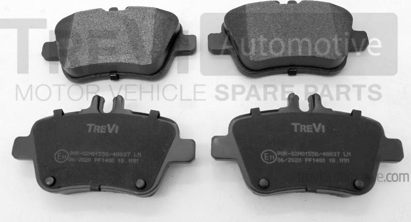 Trevi Automotive PF1400 - Brake Pad Set, disc brake autospares.lv