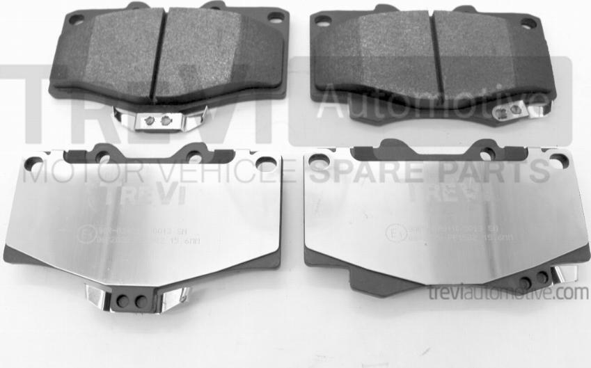 Trevi Automotive PF1582 - Brake Pad Set, disc brake autospares.lv