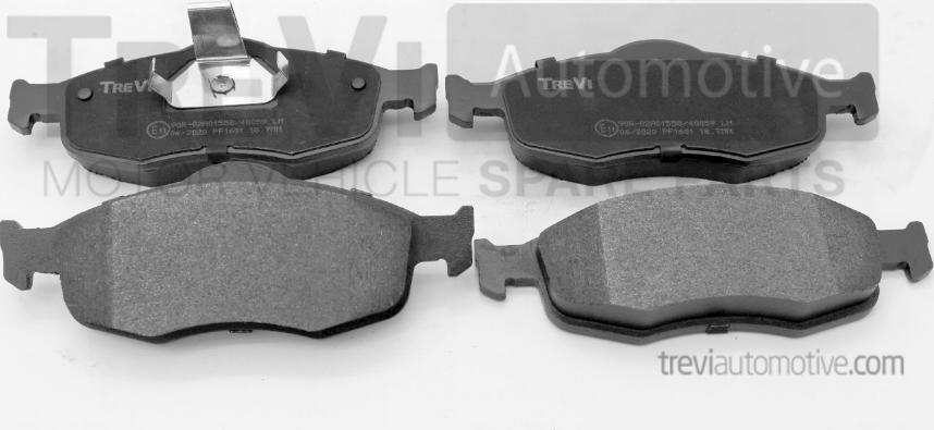 Trevi Automotive PF1601 - Brake Pad Set, disc brake autospares.lv