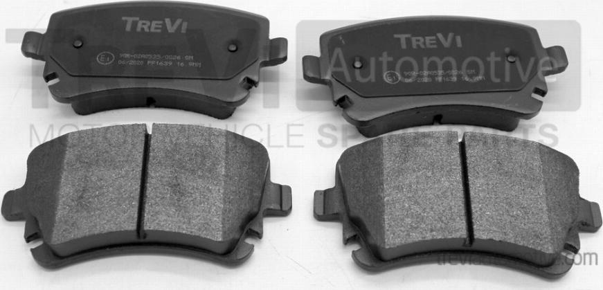 Trevi Automotive PF1639 - Brake Pad Set, disc brake autospares.lv