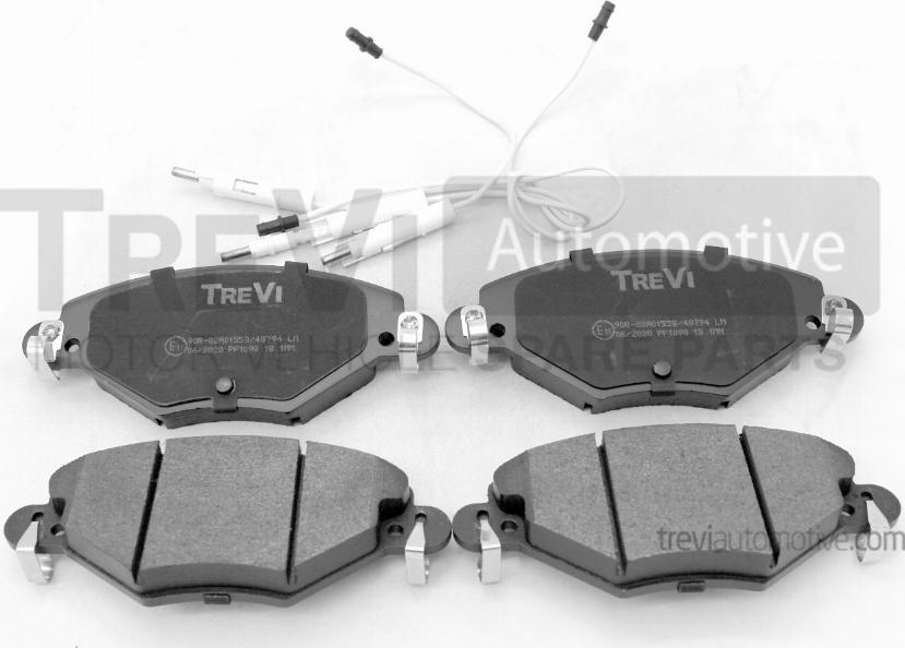 Trevi Automotive PF1090 - Brake Pad Set, disc brake autospares.lv