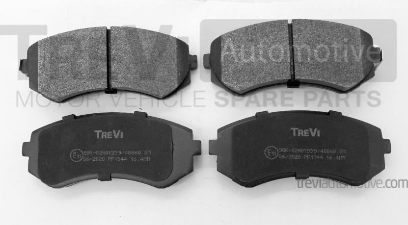 Trevi Automotive PF1044 - Brake Pad Set, disc brake autospares.lv