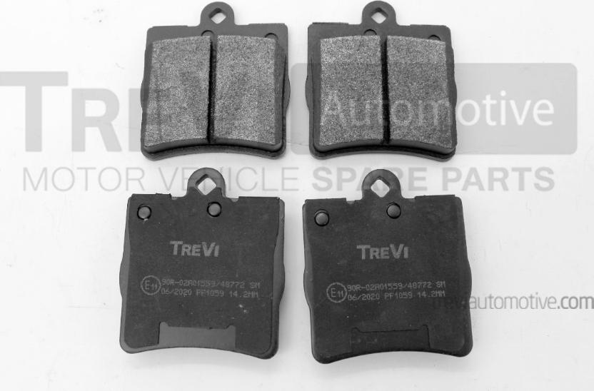 Trevi Automotive PF1059 - Brake Pad Set, disc brake autospares.lv