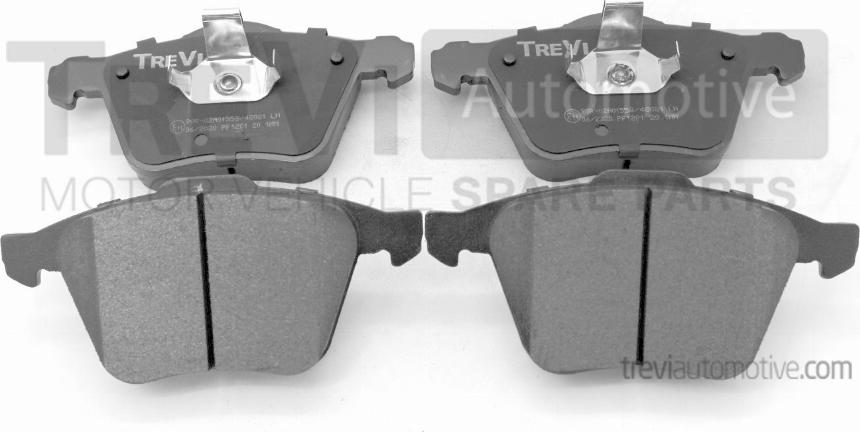 Trevi Automotive PF1201 - Brake Pad Set, disc brake autospares.lv