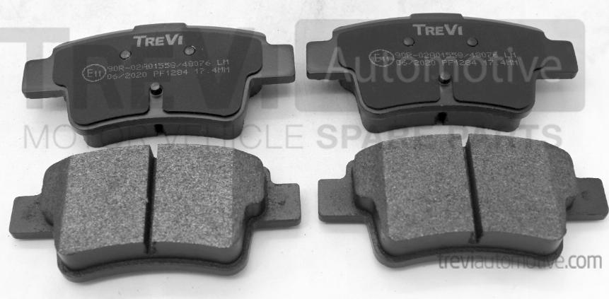 Trevi Automotive PF1284 - Brake Pad Set, disc brake autospares.lv