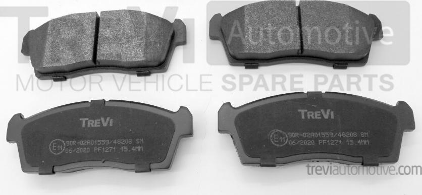 Trevi Automotive PF1271 - Brake Pad Set, disc brake autospares.lv