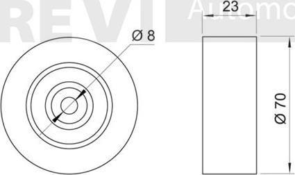 Trevi Automotive TA1530 - Pulley, v-ribbed belt autospares.lv